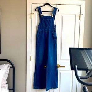 Frame, size S, flare, denim overalls